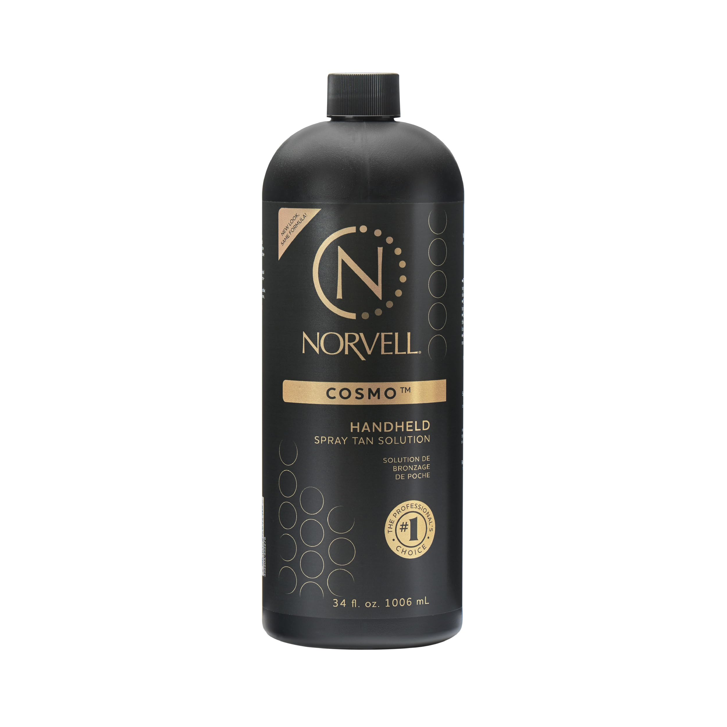 Norvell Cosmo Spray Tan Solution – Long-Lasting Bronze Self Tanner, 34 fl oz