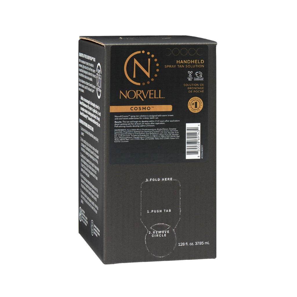Norvell Cosmo Spray Tan Solution 128 oz – Long-Lasting Sunless Bronze