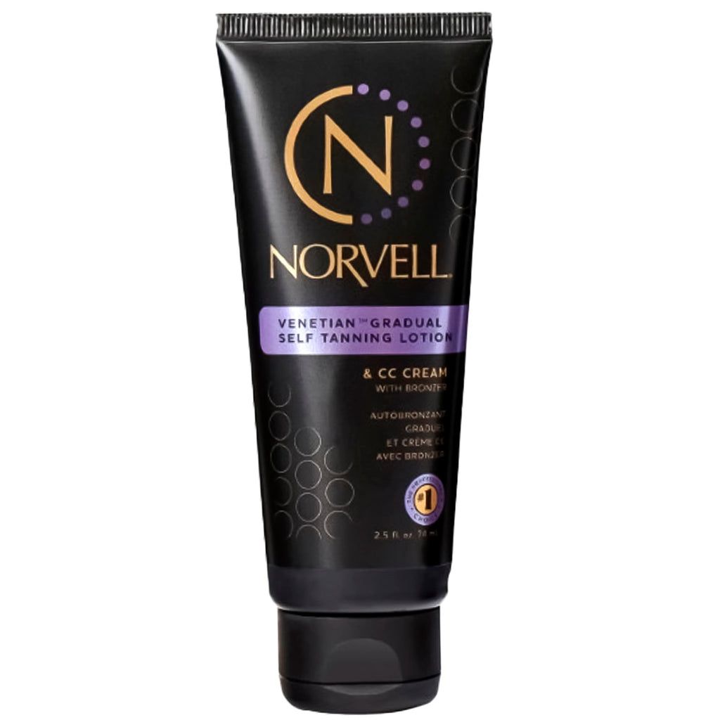 Norvell Venetian Sunless Self Tanner Travel Size - Gradual Color Extender Moisturizing Lotion (2.5 oz)