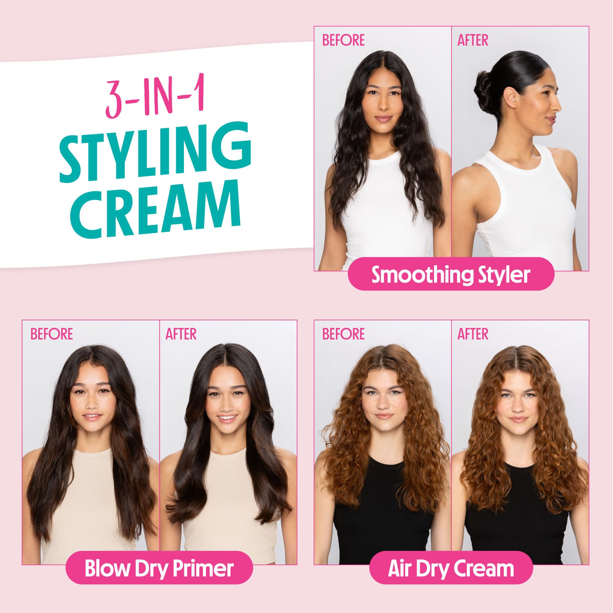 Not Your Mother's All Eyes On Me: 10-in-1 Hair Perfector & 3-in-1 Wax Stick & Styling Cream (3-Pack) for All Hair Types