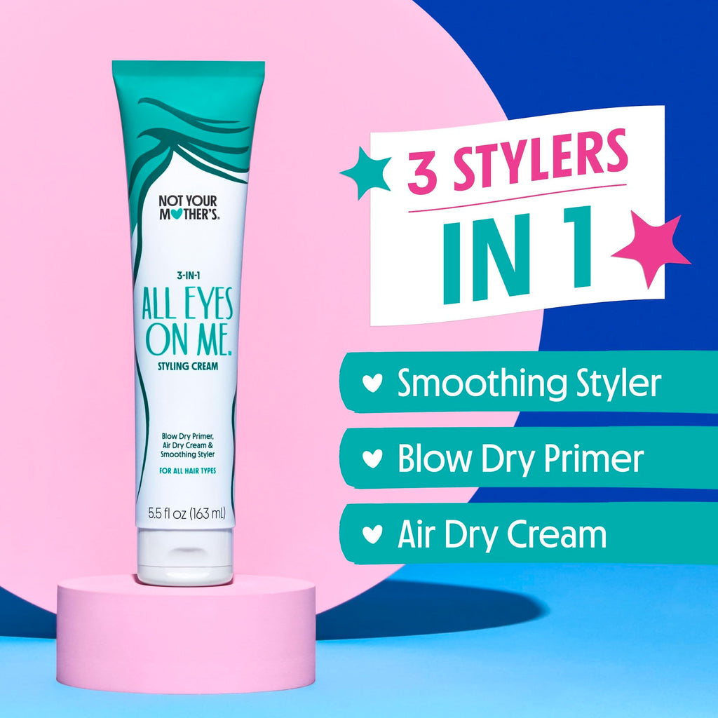 Not Your Mother's All Eyes On Me: 10-in-1 Hair Perfector & 3-in-1 Wax Stick & Styling Cream (3-Pack) for All Hair Types