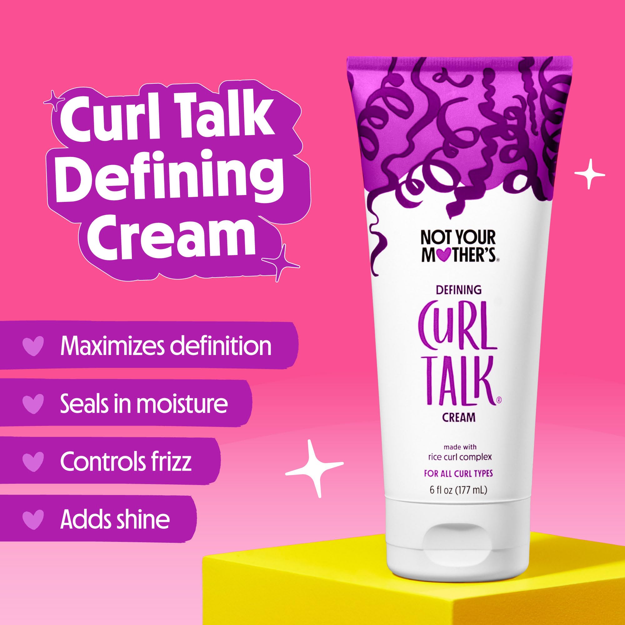 Not Your Mother's Curl Talk Defining Spray Gel & Defining Cream (2-Pack) – Rice Curl Complex