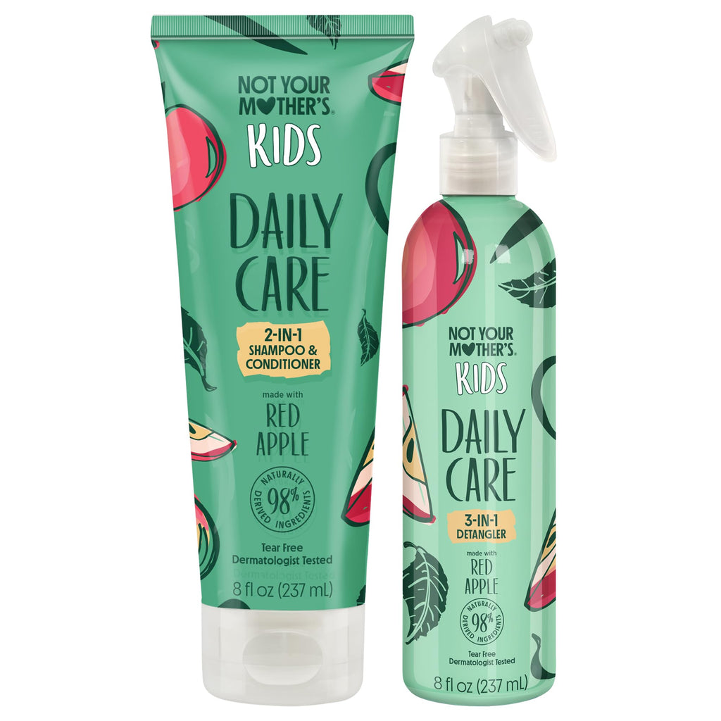 Not Your Mother's Kids Daily Care 2-in-1 Shampoo & Conditioner + 3-in-1 Detangler (2-Pack) – All Hair Types