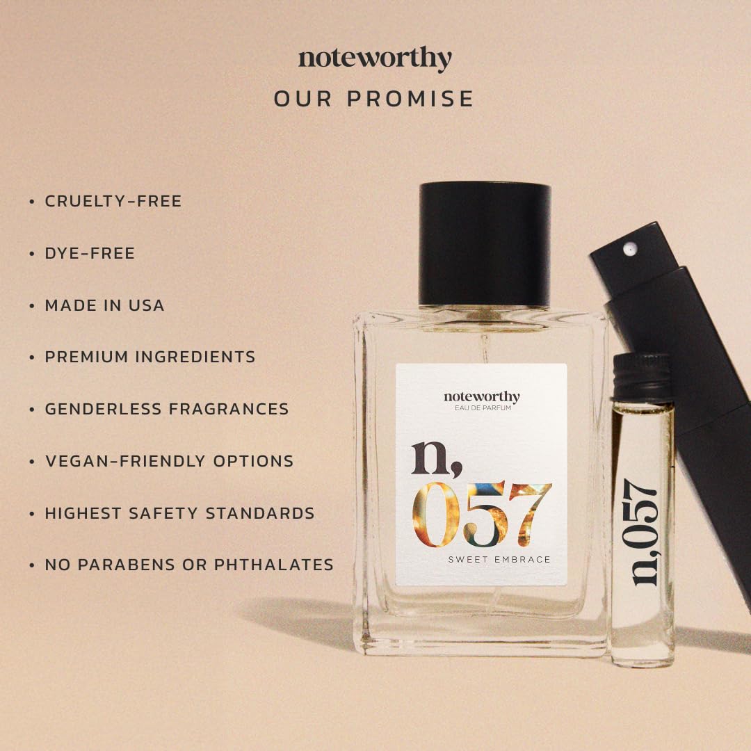 Noteworthy n057 Eau De Parfum – Vanilla, Passionfruit & Tonka Bean | Long-Lasting Unisex Fragrance (Travel)