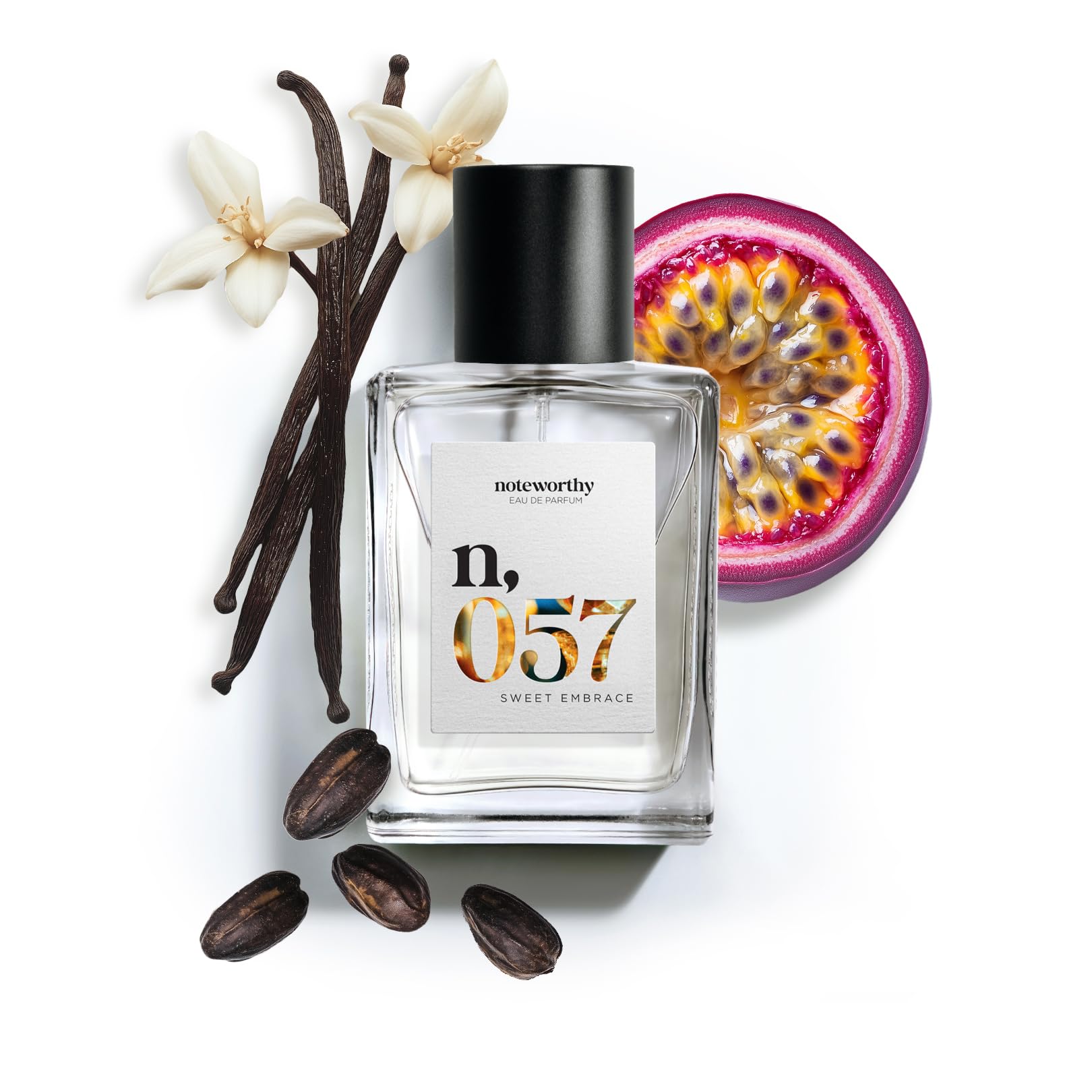 Noteworthy n057 Sweet Embrace Eau de Parfum – Vanilla & Passionfruit, Long-Lasting Unisex (50ml)