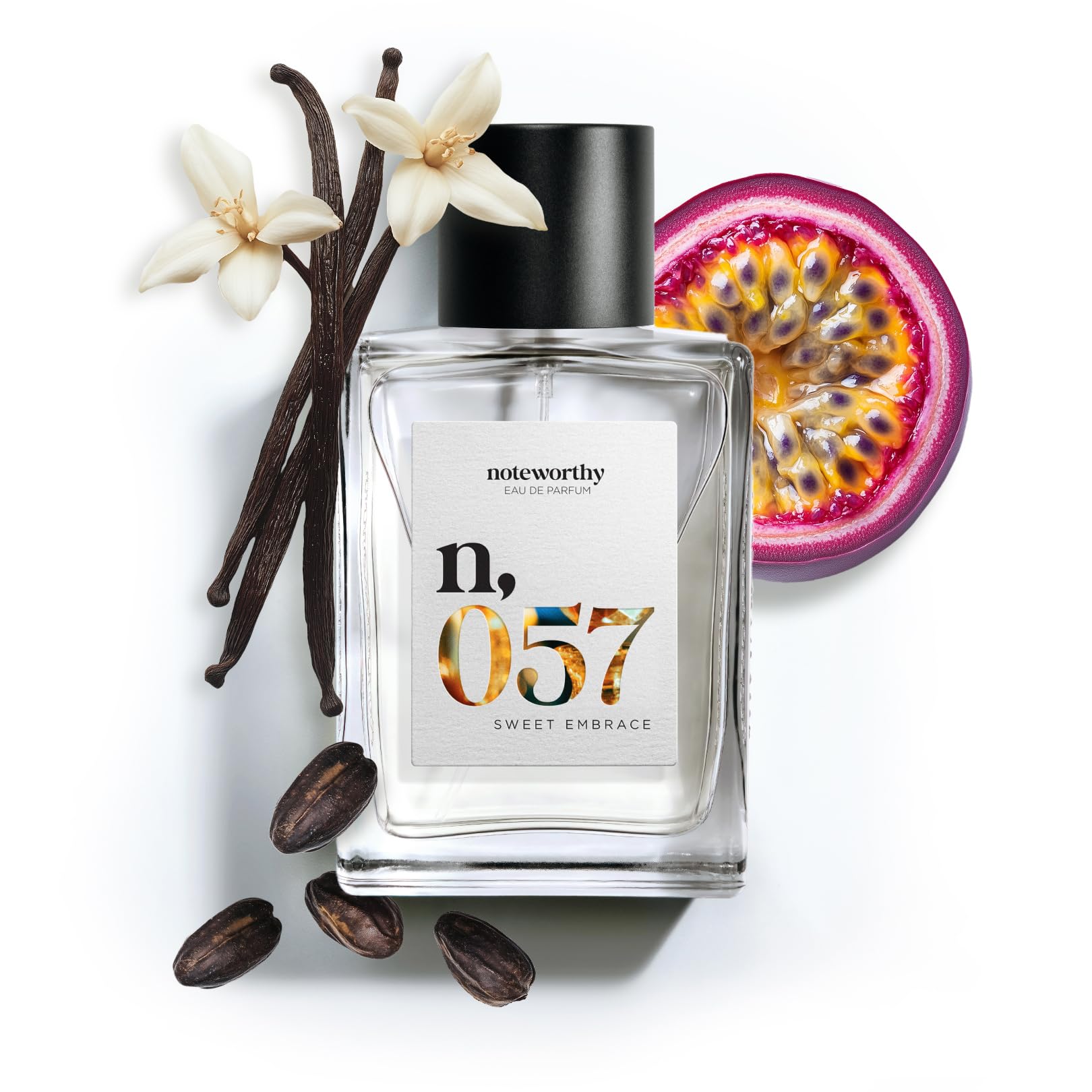 Noteworthy n057 Sweet Embrace Eau de Parfum – Vanilla, Passionfruit, Tonka Bean | Unisex 100ml