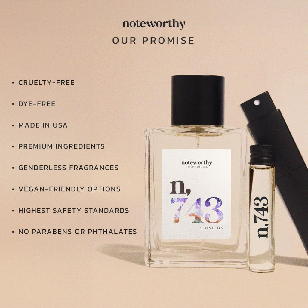 Noteworthy n,743 Shine On Eau de Parfum – Tuberose, Magnolia & Jasmine | Unisex, Long-Lasting 100ml