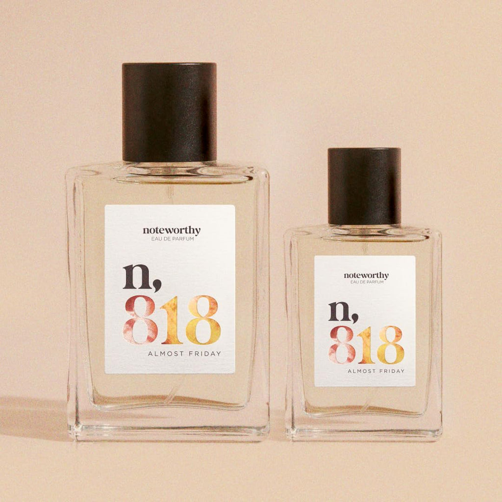 Noteworthy n,818 Almost Friday Eau de Parfum – Jasmine, Milk & Rosewood | Unisex, Long-Lasting 100ml