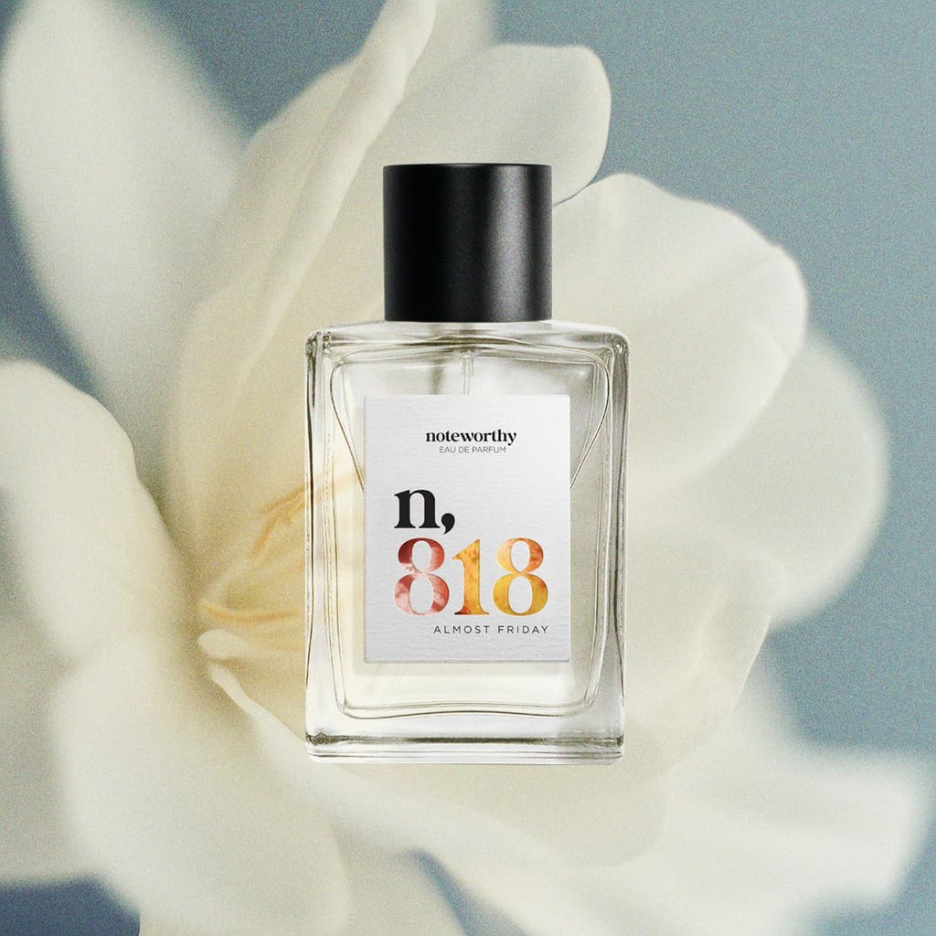 Noteworthy n,818 Almost Friday Eau de Parfum – Jasmine, Milk & Rosewood | Unisex, Long-Lasting 100ml