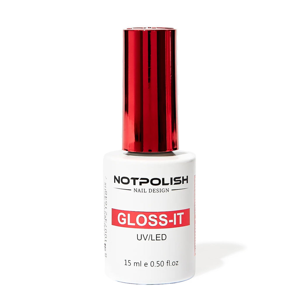 Notpolish Gloss-It Top Coat – No-Wipe Clear Gel Top Coat for Long-Lasting Shine (0.5 oz)