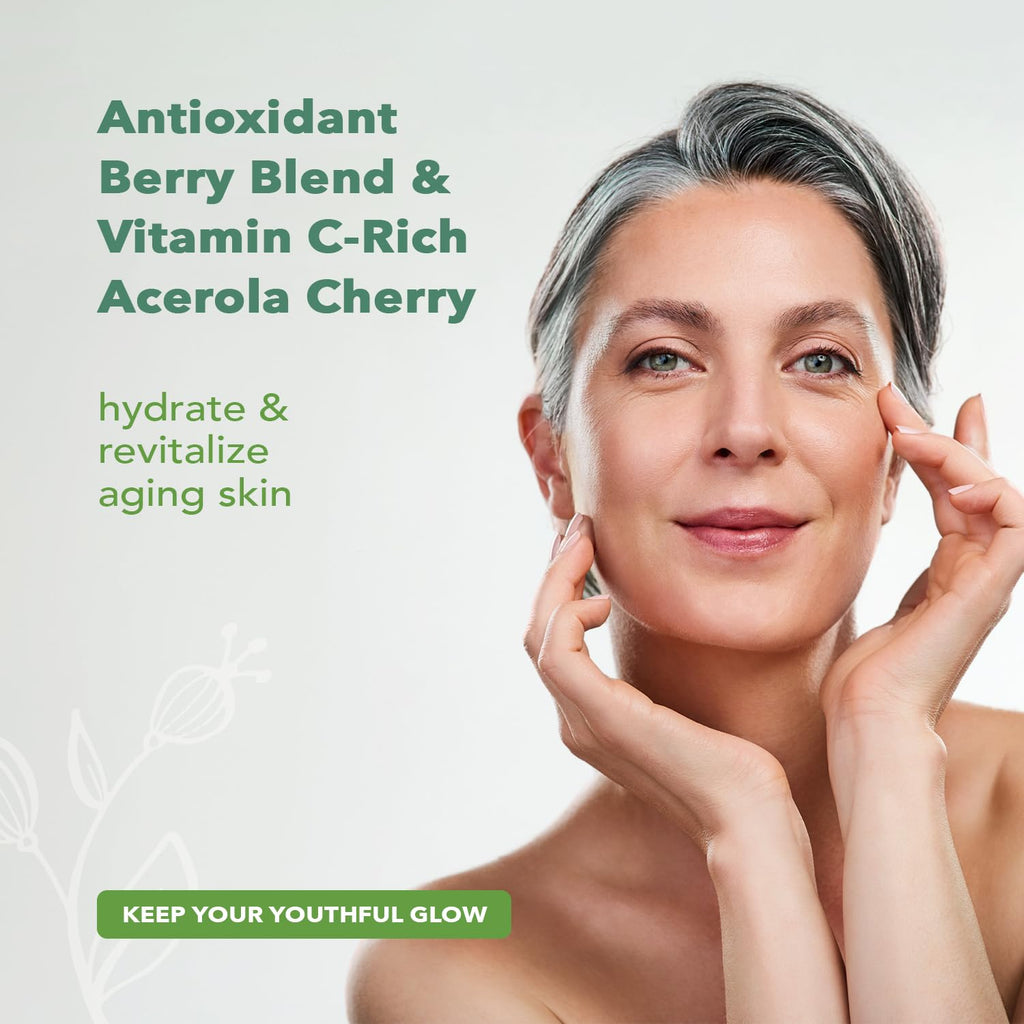 Nourish Organic Face Cleanser – Bilberry & Arctic Berries Anti-Aging Foaming Wash
