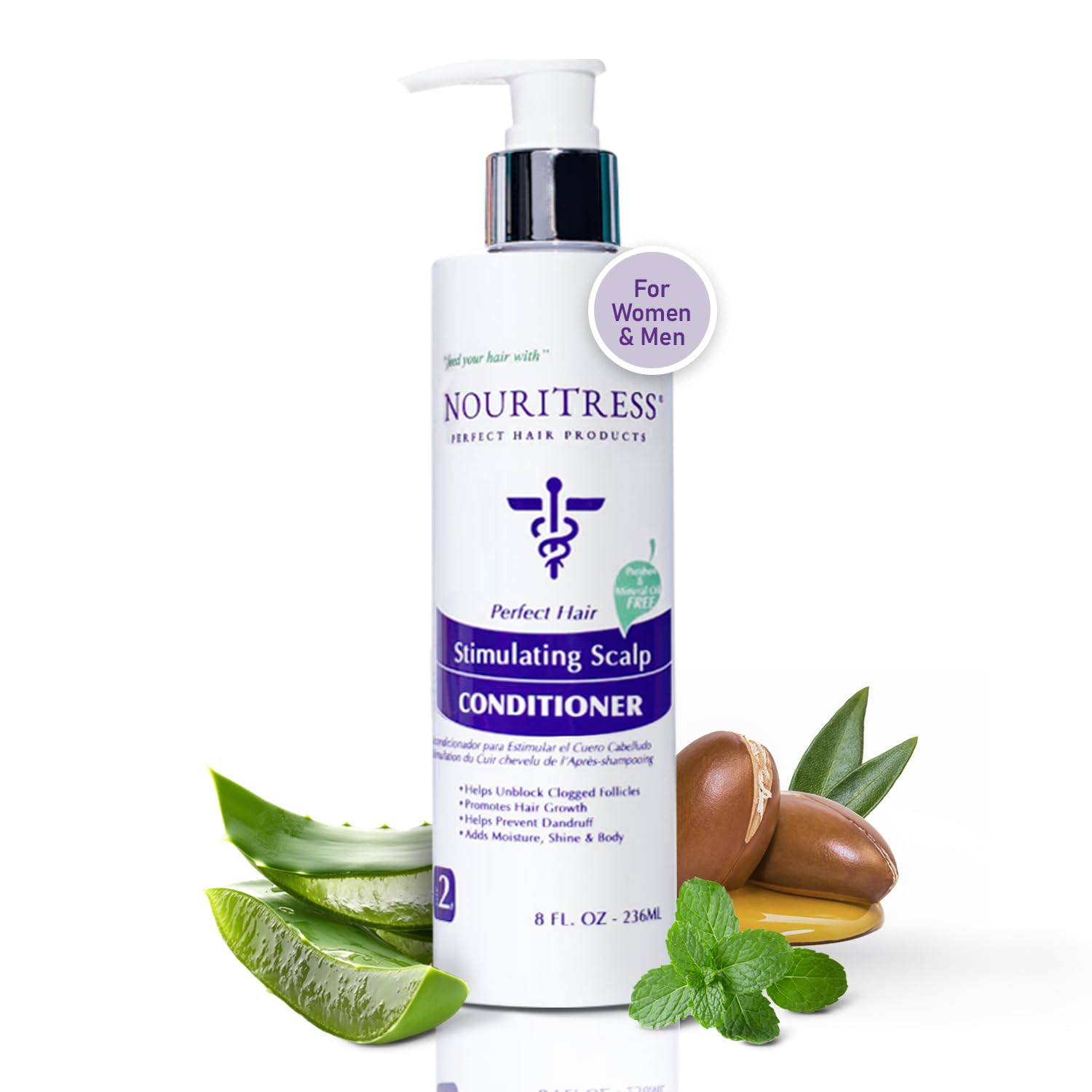 NouriTress Stimulating Scalp Conditioner – Deep Hydration & Strength, 8oz