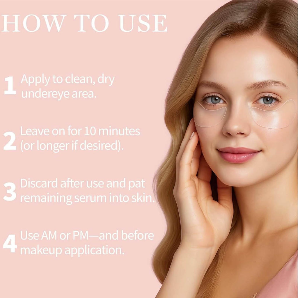 NOVALIFT Kunnozz Micro Eye Patches – Puffy Eyes, Dark Circles, Smile Lines & Forehead Hydration (2 Boxes)