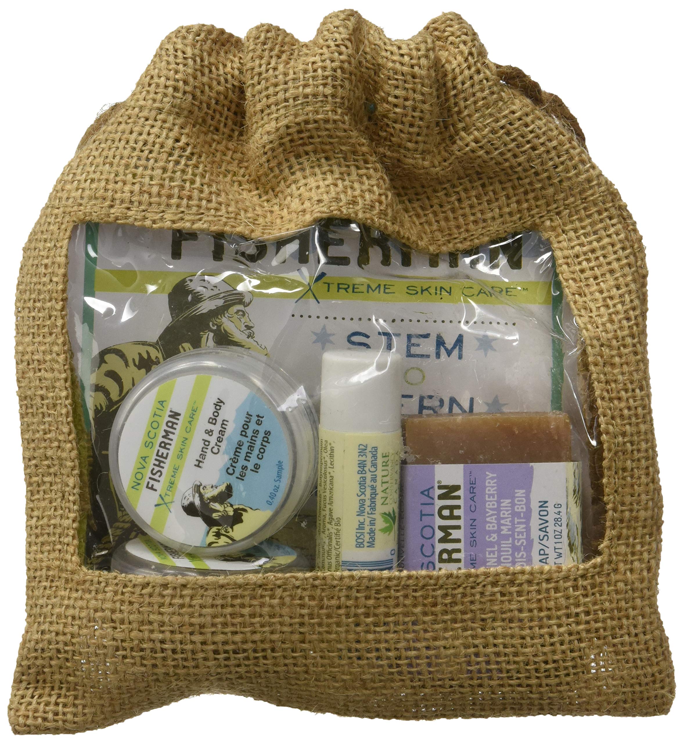 Nova Scotia Fisherman Stem to Stern Pack – Mini Soap, Lip Balm, Hand & Body Cream, Rescue Balm