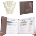 Noverlife 120 Nail Colors Display Book with 120 Nail Tips – Nail Art Display Chart for Salon & Studio