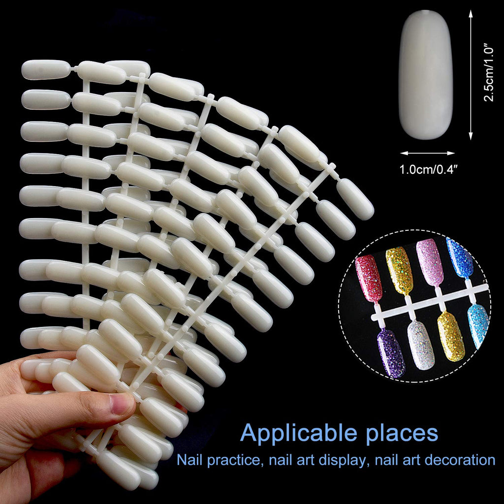 Noverlife 120 Nail Colors Display Book with 120 Nail Tips – Nail Art Display Chart for Salon & Studio