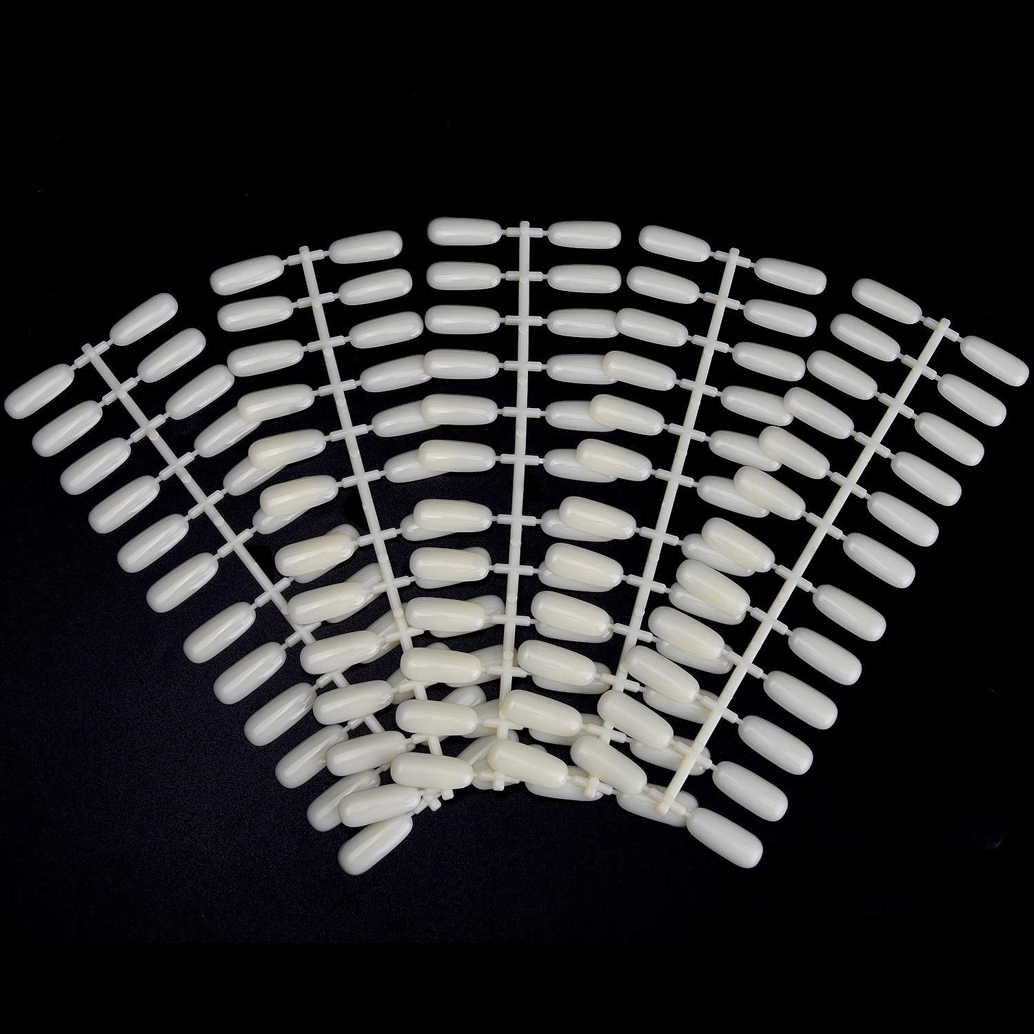 Noverlife 600PCS Flat False Nail Tips for Color Display Book & Practice