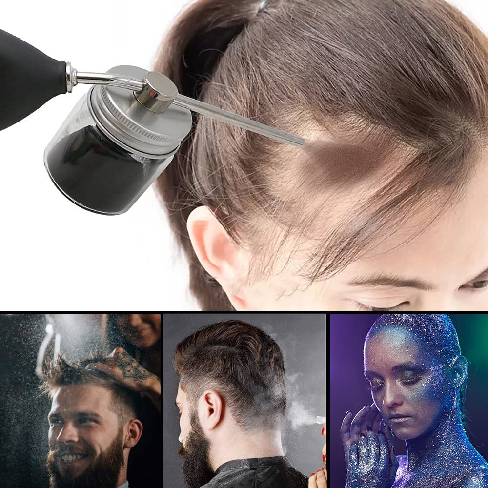 Noverlife Powder Spray Bottle 12.5G – Hair Building Fiber Duster & Precise Hairline Applicator