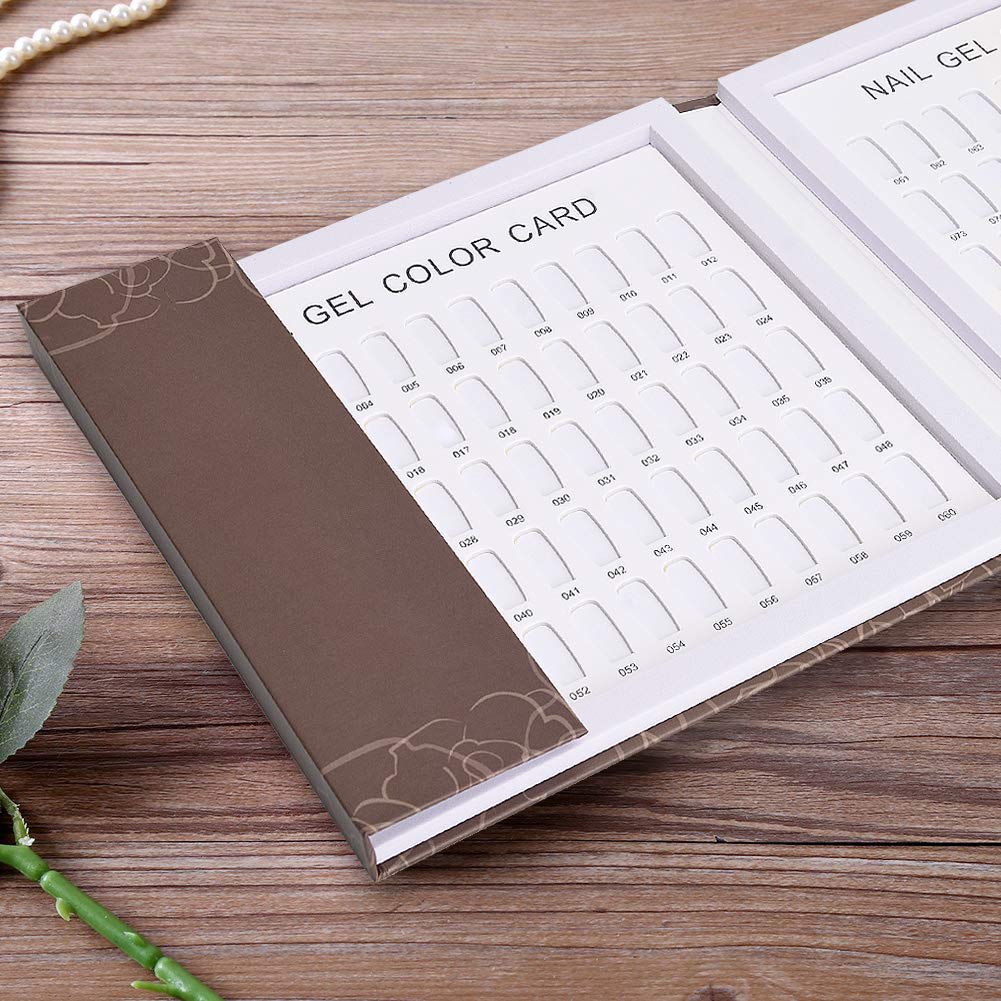 Noverlife 120 Nail Colors Display Book with 120 Nail Tips – Nail Art Display Chart for Salon & Studio
