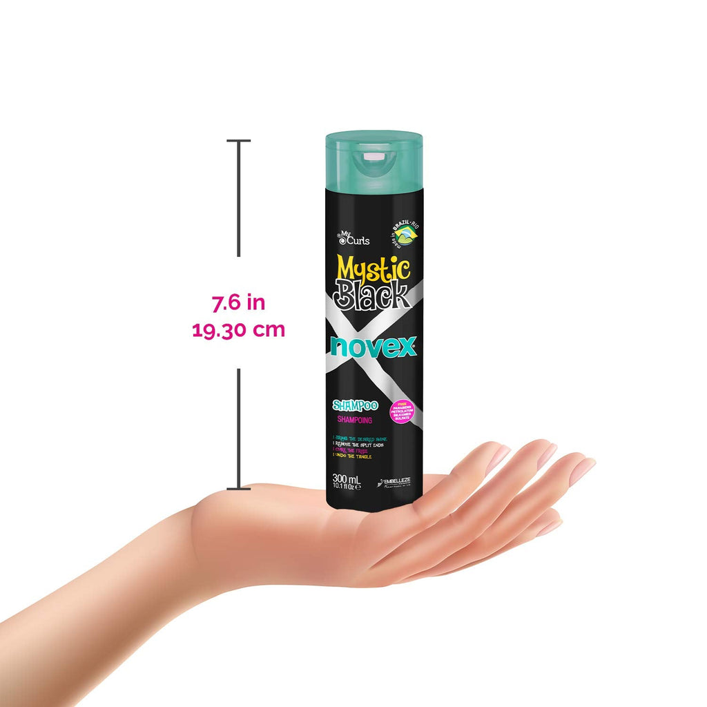 NOVEX Mystic Black Shampoo + Conditioner + Mask Set – 10.1oz / 10.1oz / 35oz