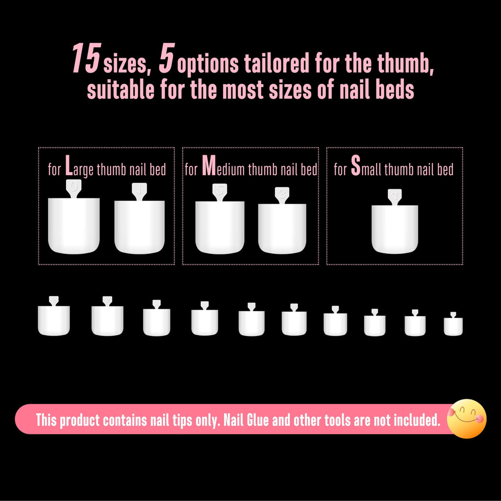 NOVO OVO White Square Toe Nail Tips – 240Pcs Soft Gel Press-On Toenails, Milky White Full Cover Pedicure Kit (15 Sizes)