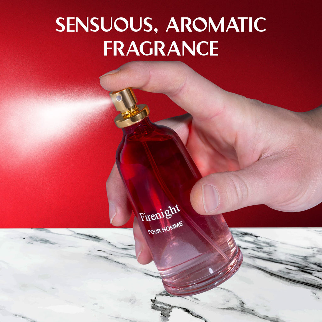 NovoGlow Firenight Pour Homme – Eau de Parfum for Men, 3.4 oz | Daywear & Casual Fragrance