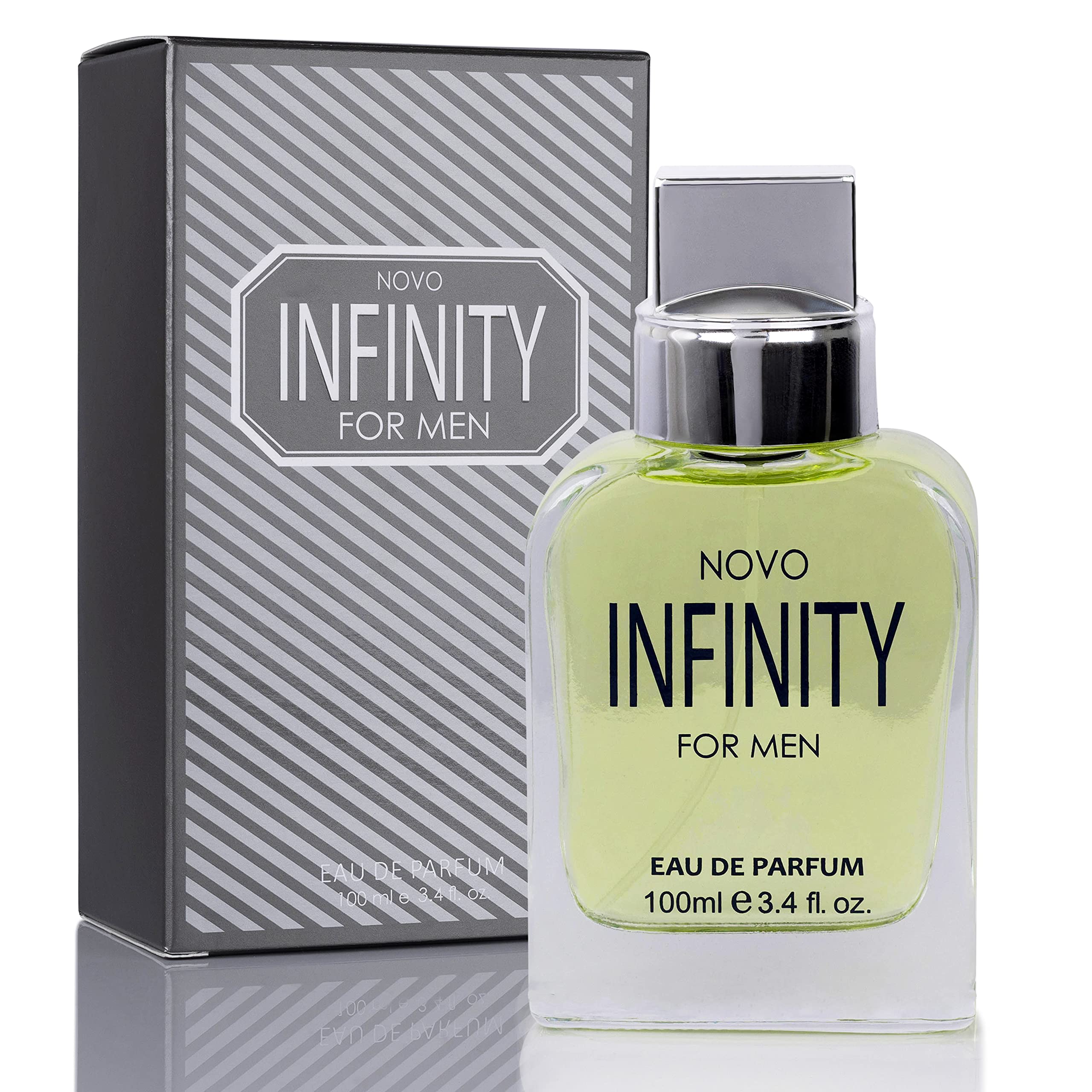 NovoGlow Infinity for Men – 3.4 oz Eau de Parfum Spray | Fresh Citrus-Floral Notes
