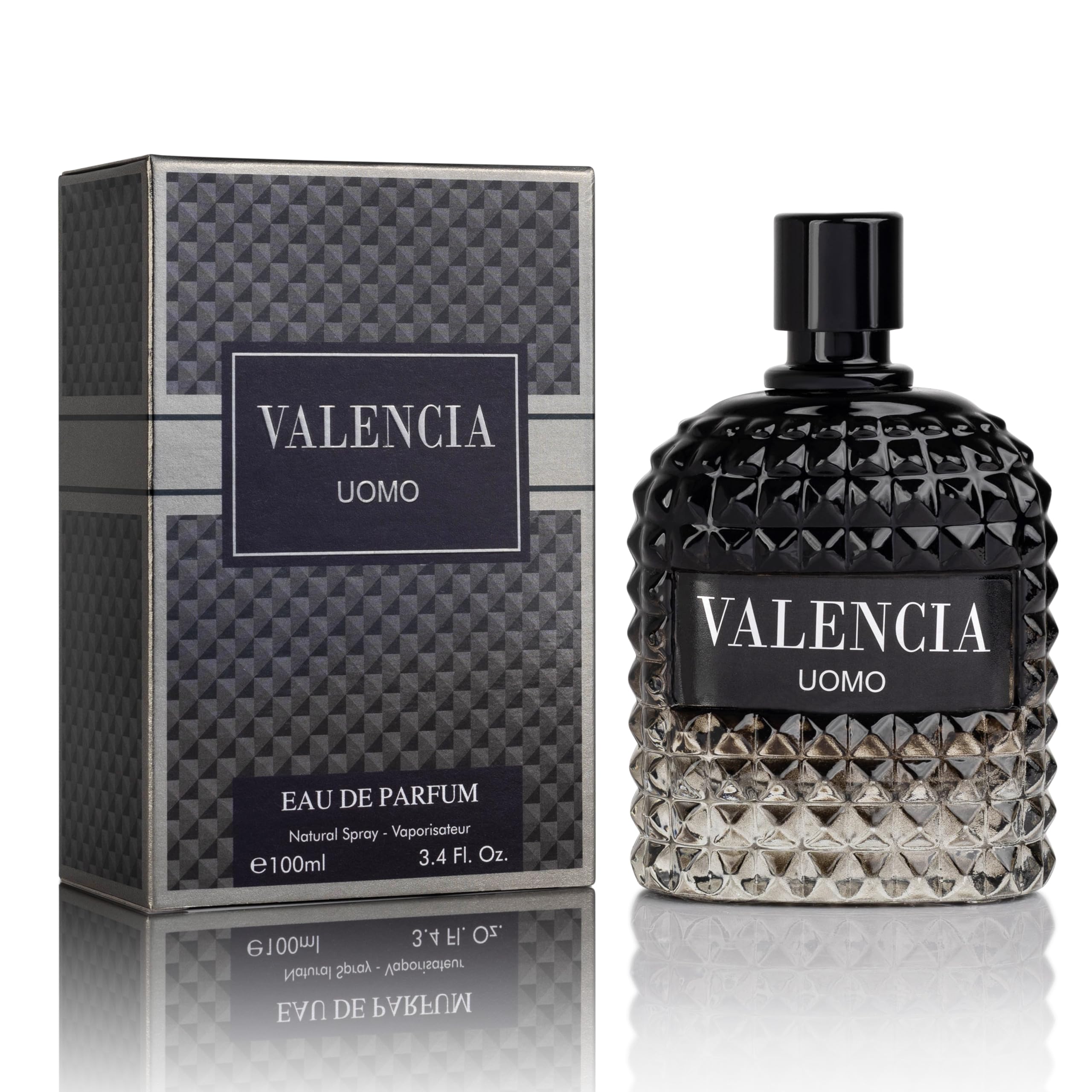 NovoGlow Valencia UOMO for Men – Woody Aromatic EDP with Mineral Salt & Vetiver – 100ml