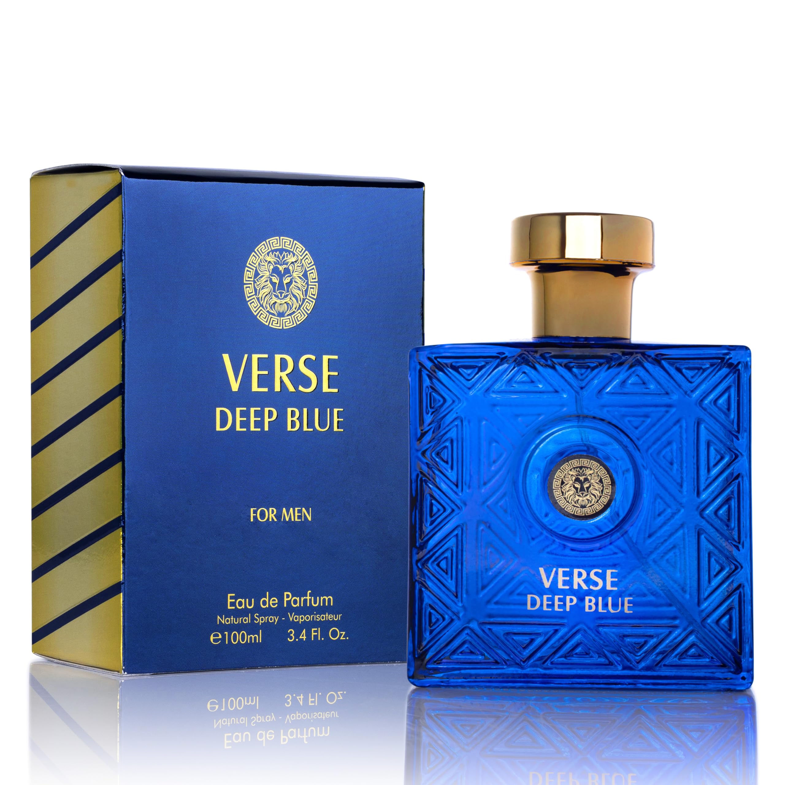 NovoGlow Verse Deep Blue Eau de Parfum for Men – Daywear Cologne, 3.4 oz | Gift-ready