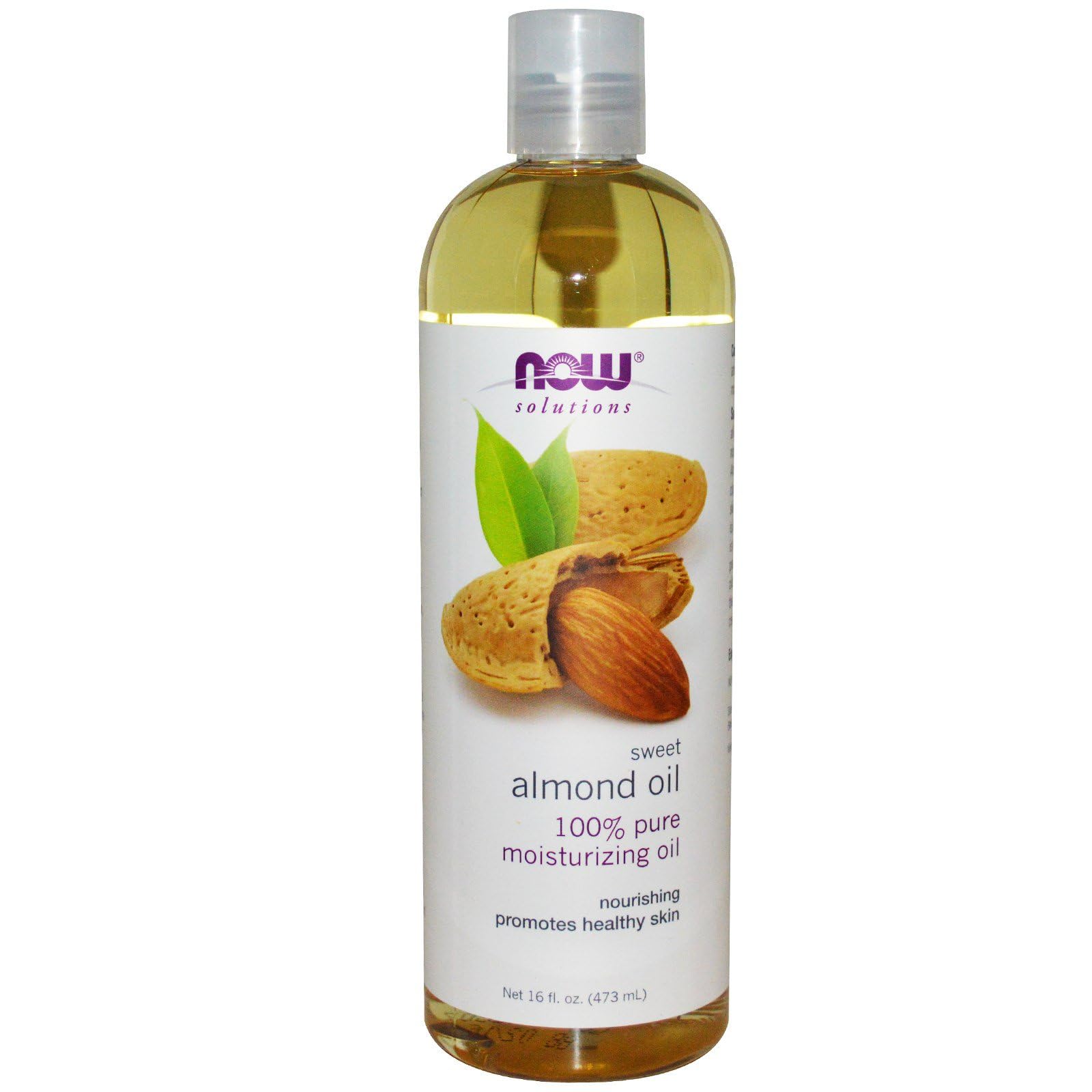 NOW Foods Almond Oil 16 Fl Oz (Pack of 2) – Natural Moisturizing Oil for Skin & Hair