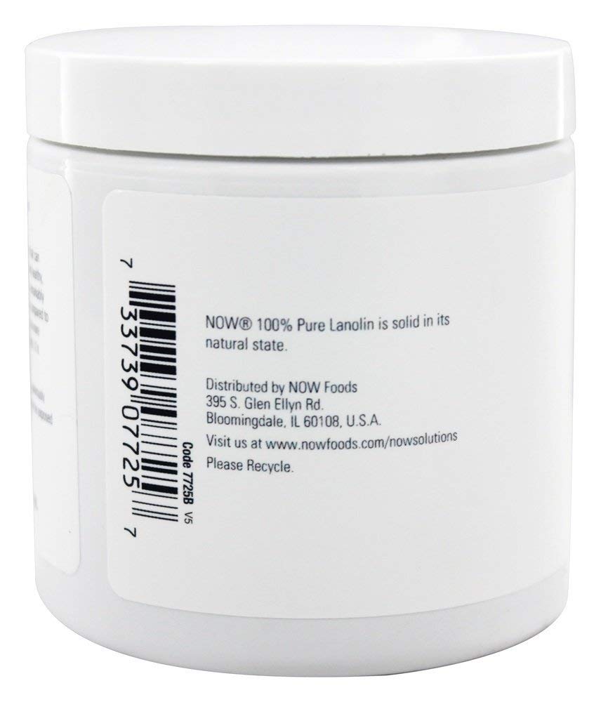 NOW Foods Pure Lanolin - 7 oz | Rich Moisturizer for Dry Skin