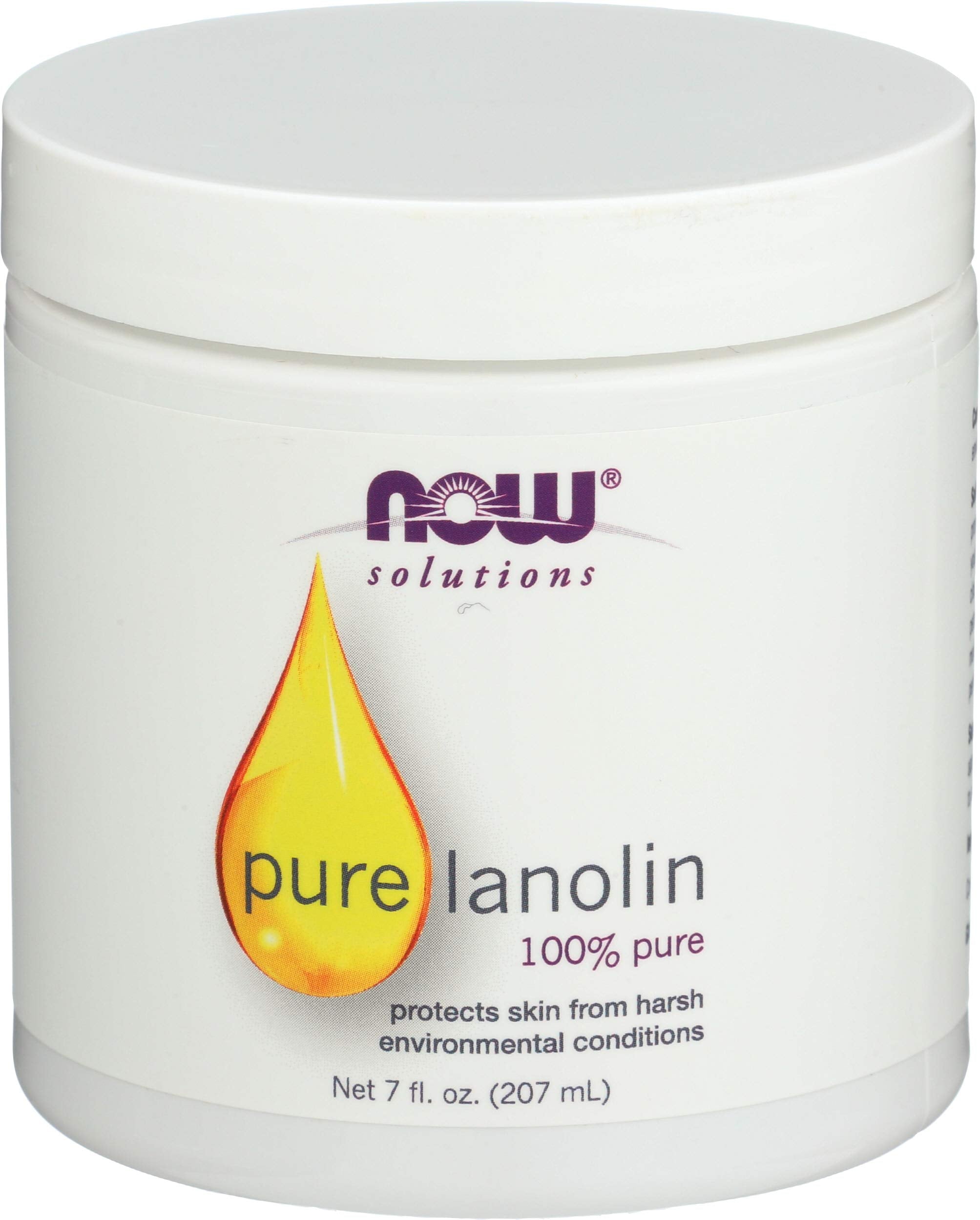 NOW Foods Pure Lanolin - 7 oz | Rich Moisturizer for Dry Skin
