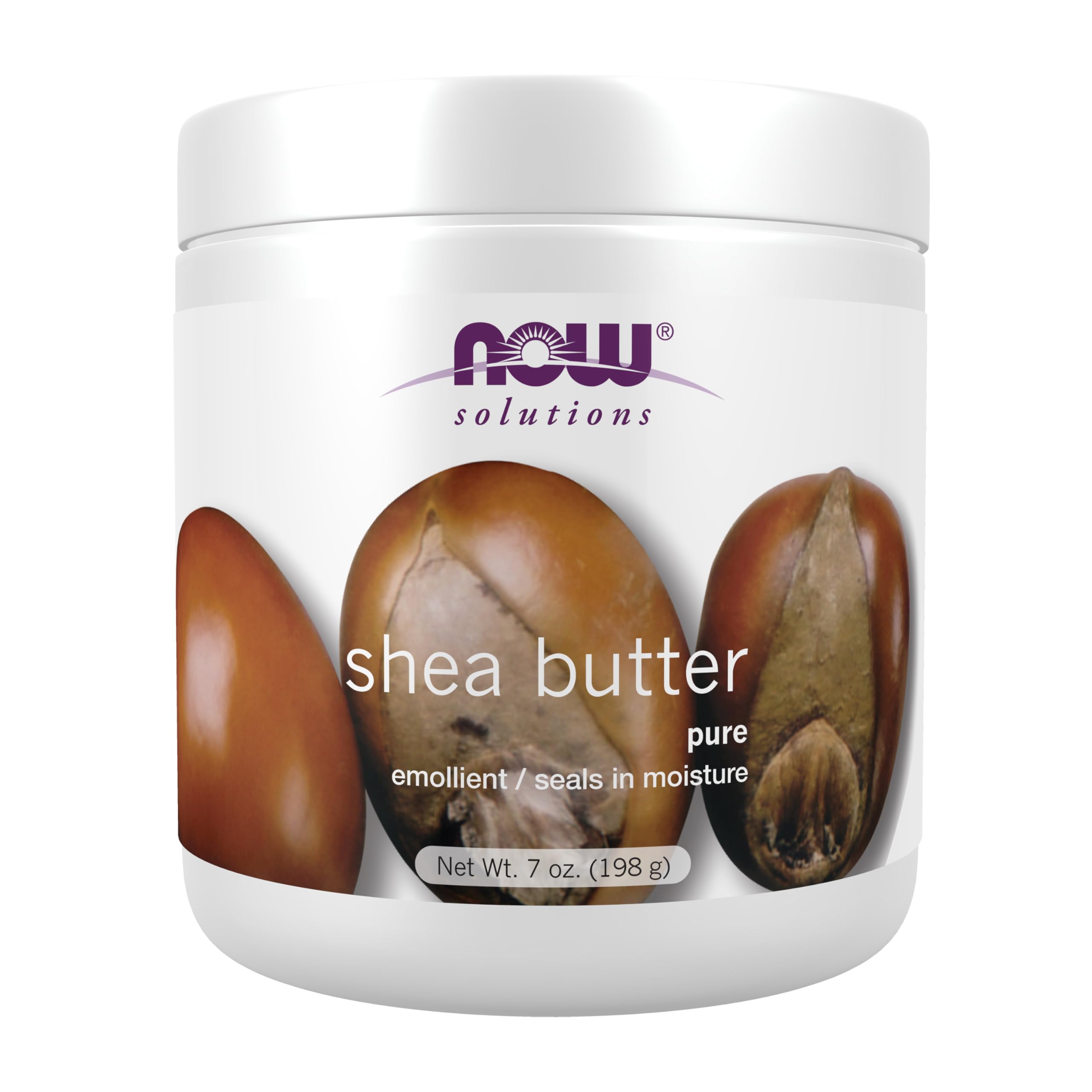 NOW Foods Solutions Shea Butter – 100% Pure Skin Emollient, 7 oz