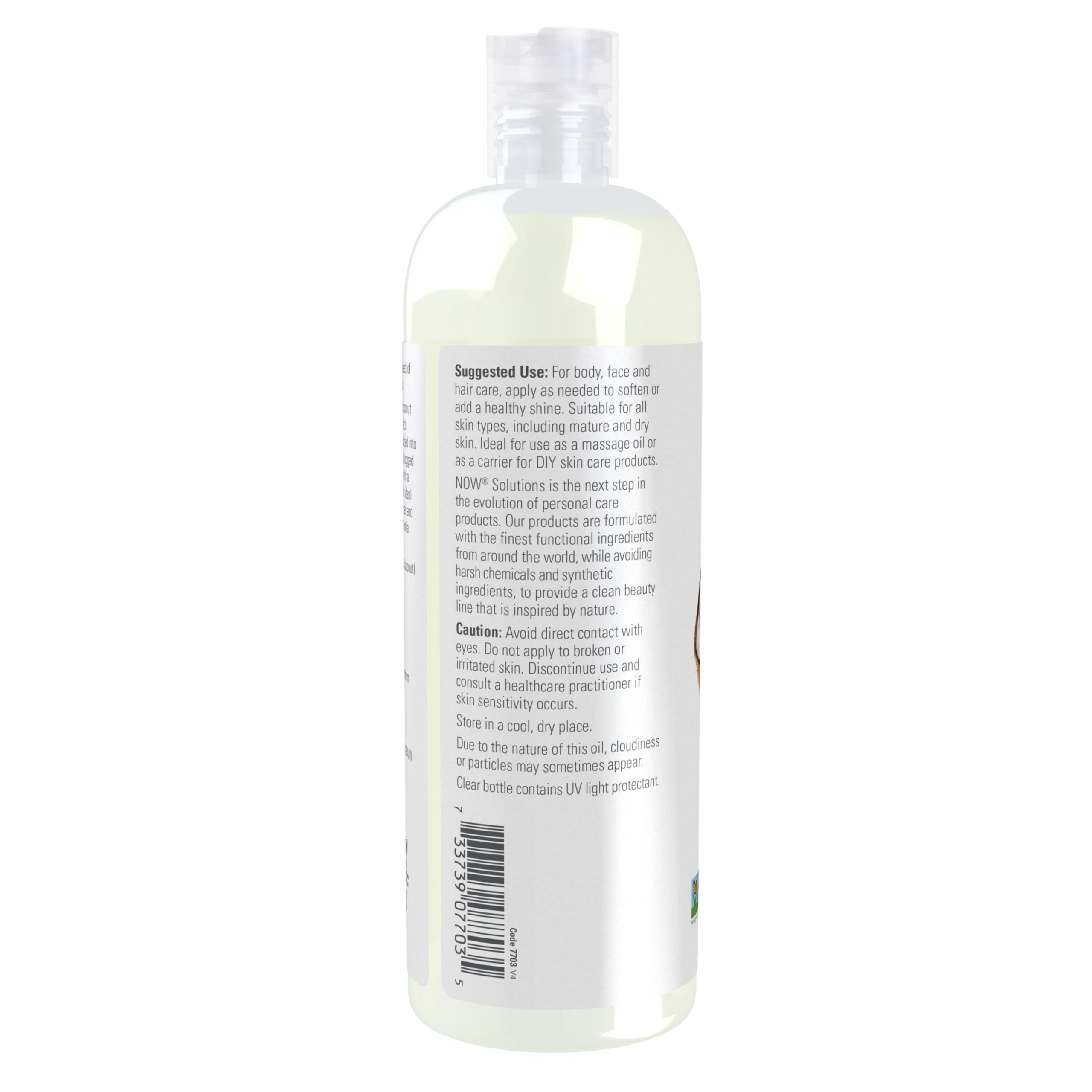 NOW Foods Solutions Liquid Coconut Oil: Light, Nourishing Carrier Oil (16 oz)
