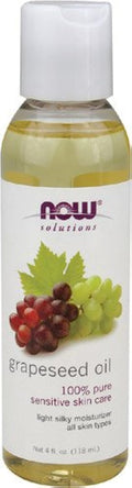 NOW Grape Seed Oil, 4-Ounce (Pack Of 2) – 100% Pure Edible Oil for Cooking & Skin Care