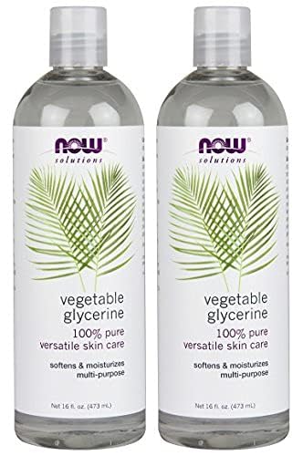NOW Solutions Vegetable Glycerine, 2 Count – Pure Moisturizer & Skin Cleanser
