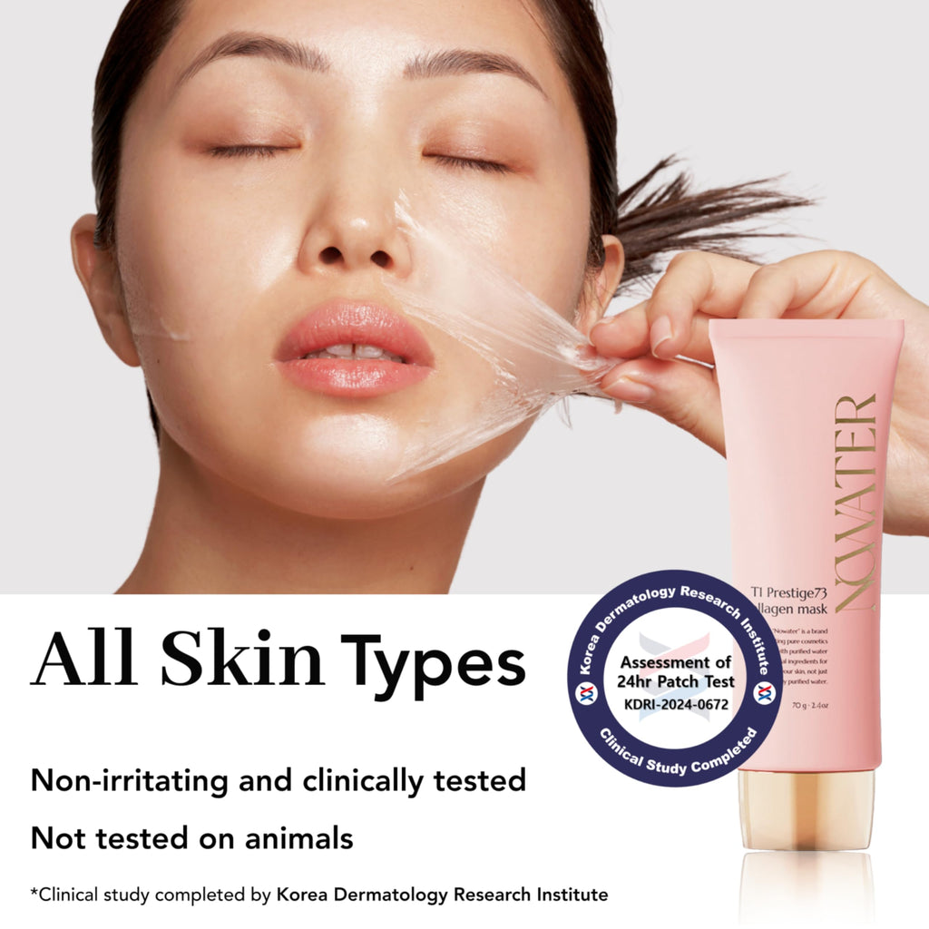 NOWATER Collagen Wrapping Mask – Glass Skin Peel Off, Hydration & Firming