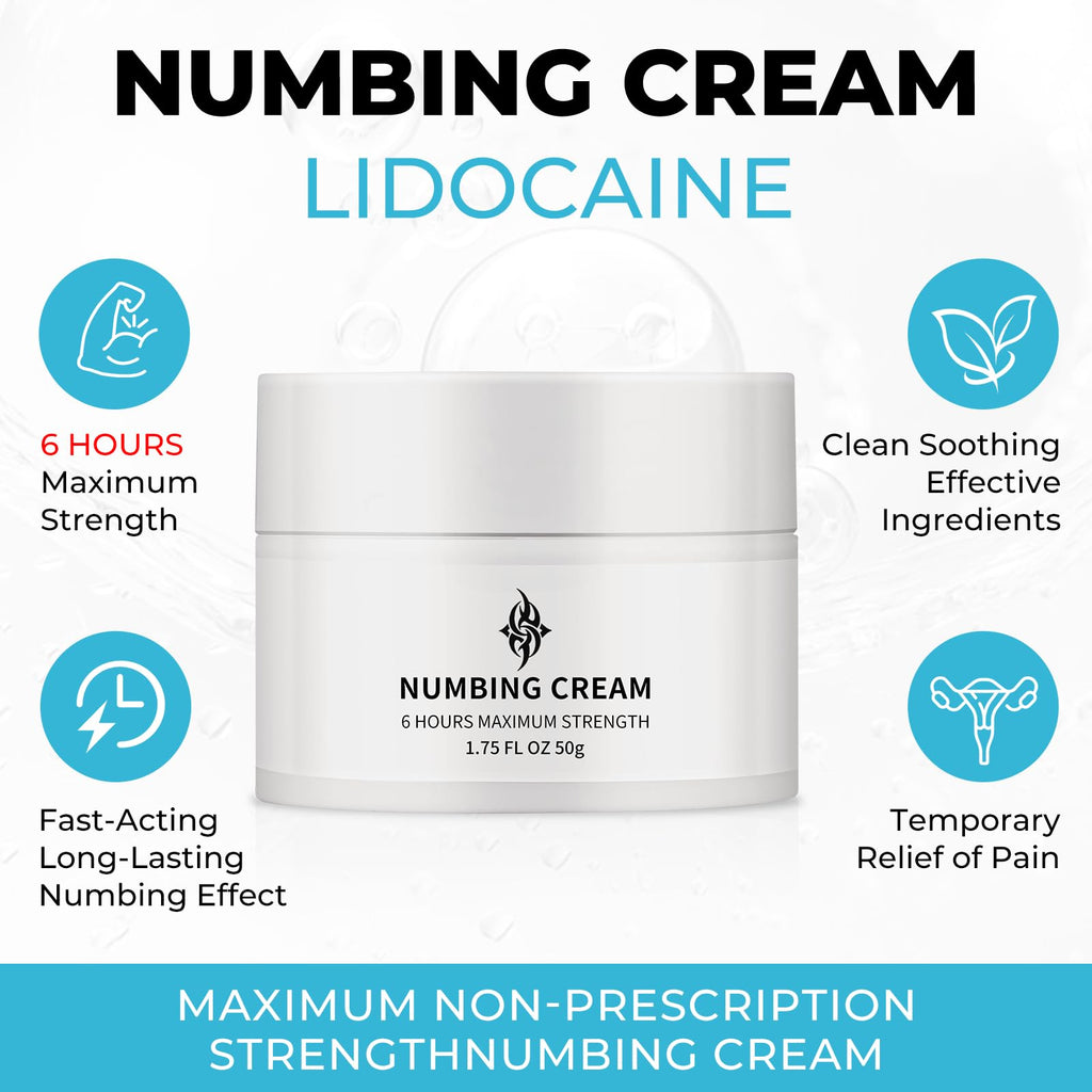Noxdav Numbing Cream Extra Strength – 6H Maximum Temporary Comfort for Skin