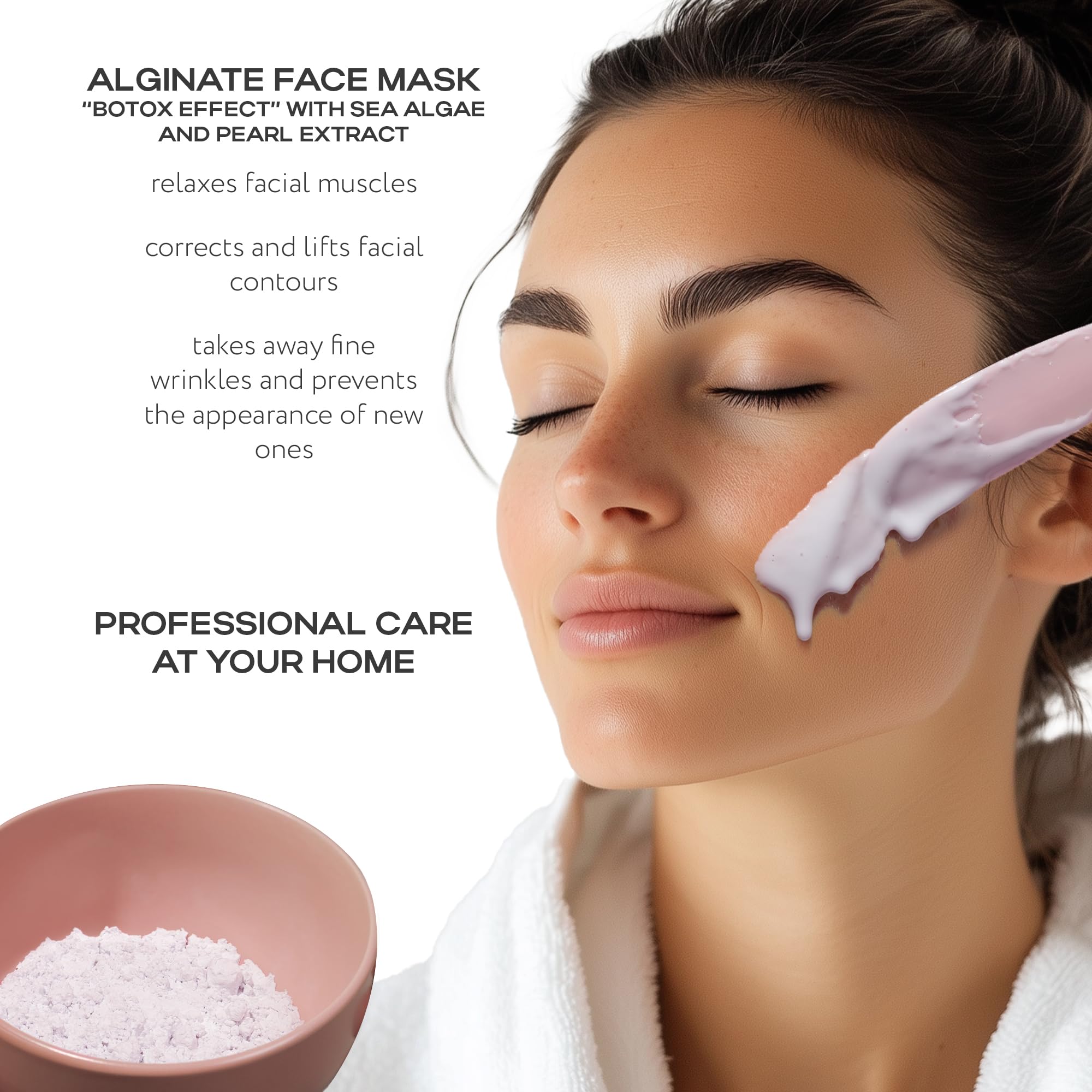 NSC Alginate Mask with Chlorella & Pearl Extract – 2.2lb, 40+ Applications