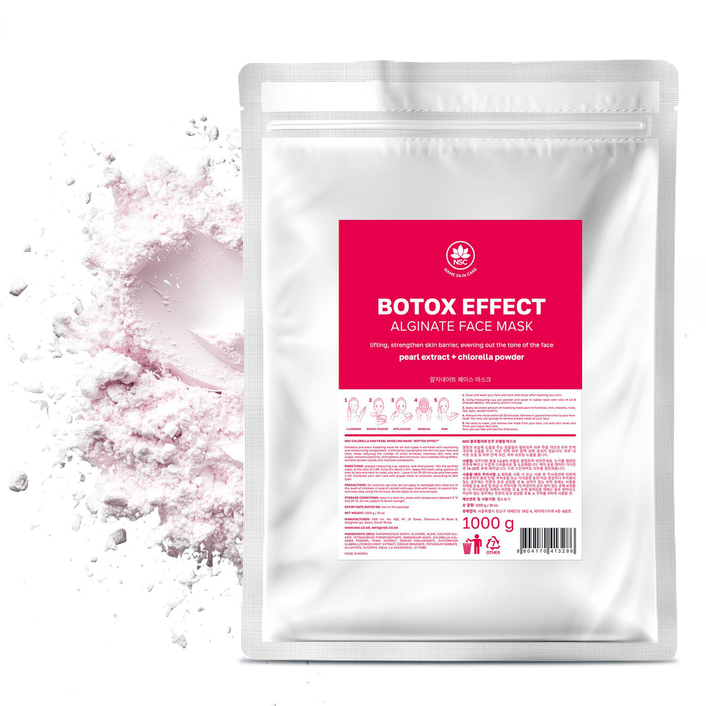 NSC Alginate Mask with Chlorella & Pearl Extract – 2.2lb, 40+ Applications