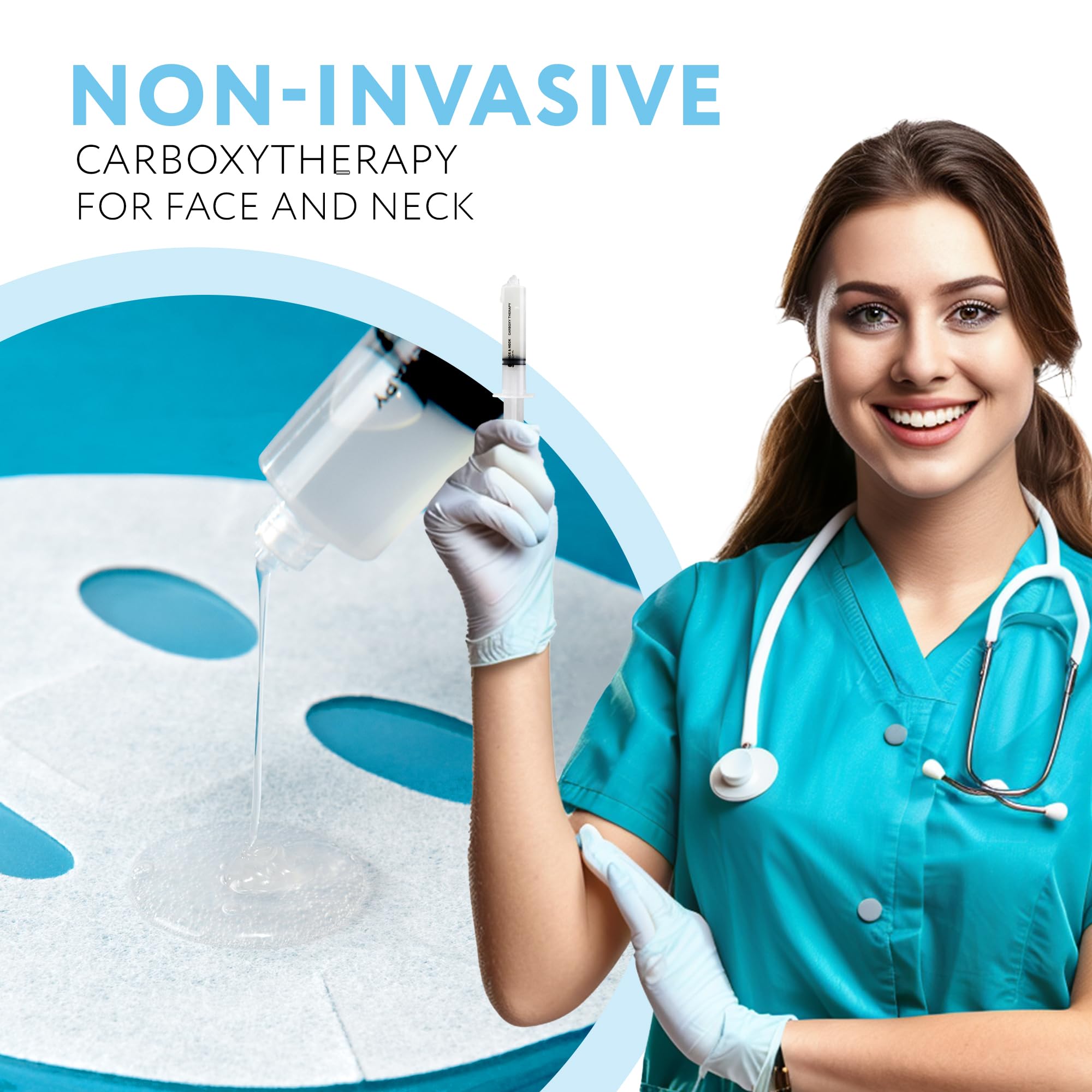 NSC Name Skin Care Carboxy CO2 Therapy Masks Set of 5 – Hydrating Oxygen Treatment for Face & Neck