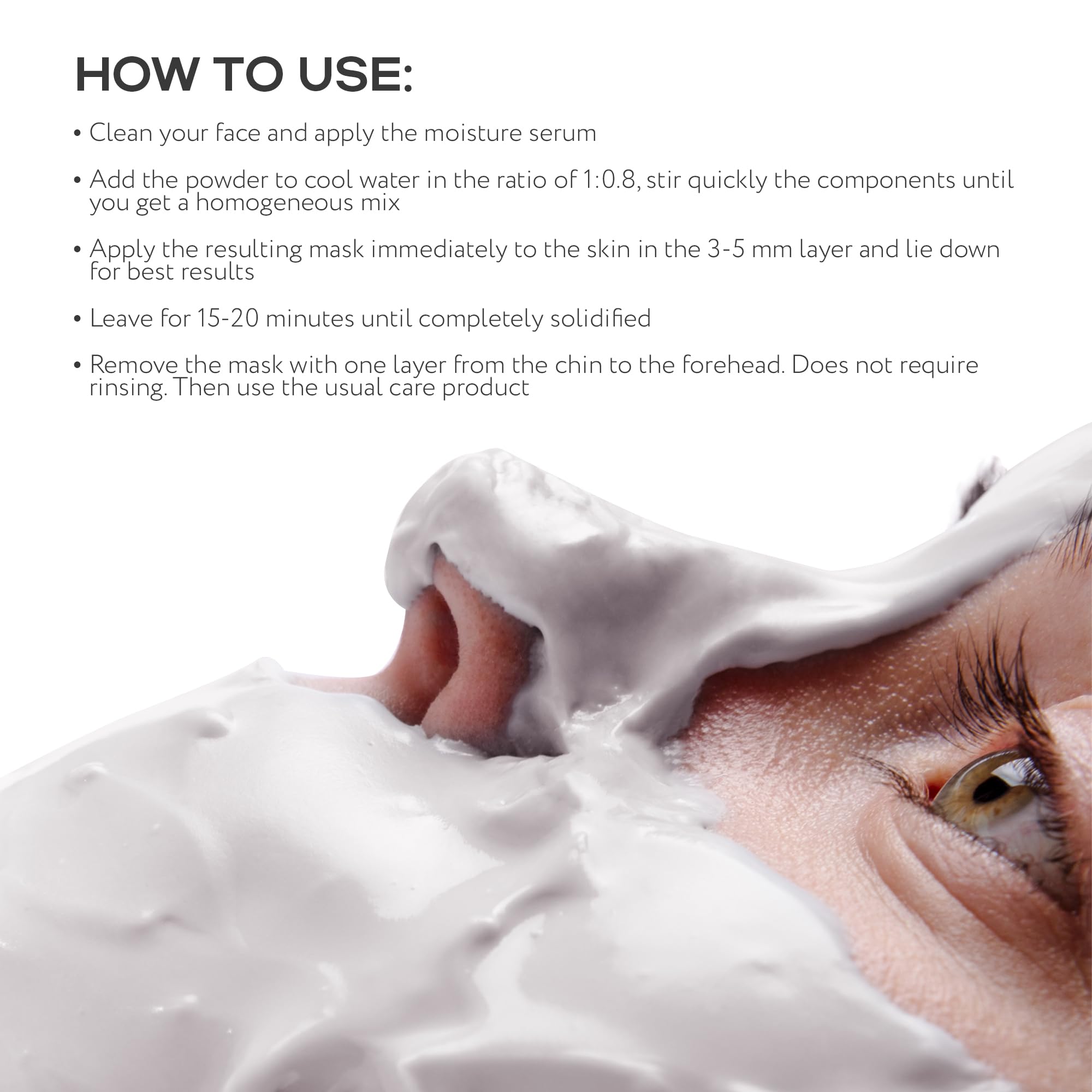 NSC Alginate Mask with Chlorella & Pearl Extract – 2.2lb, 40+ Applications