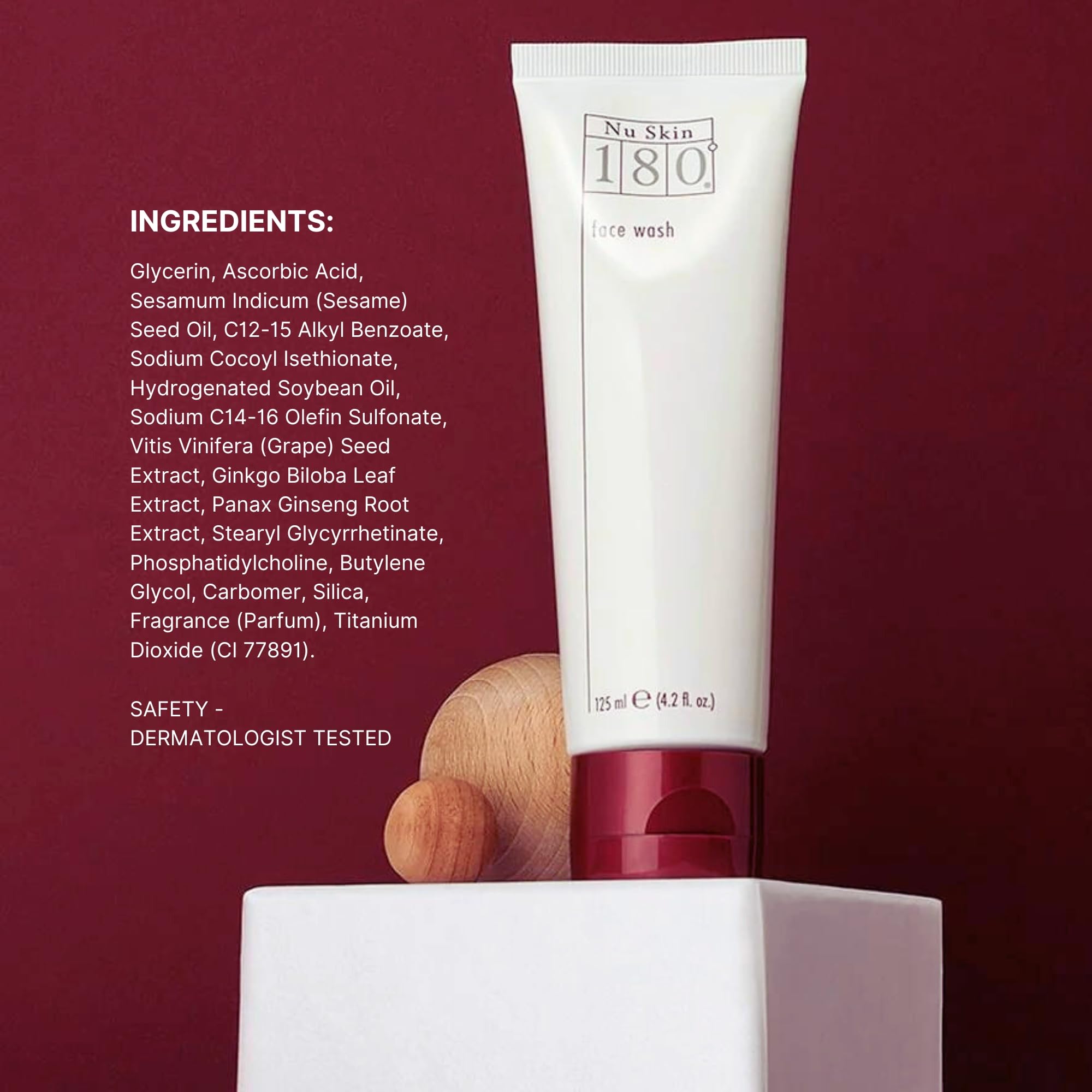 Nu Skin 180° Face Wash | Vitamin C Cleanser with Antioxidants | Hydrating Daily Cleanser – 2 Pack