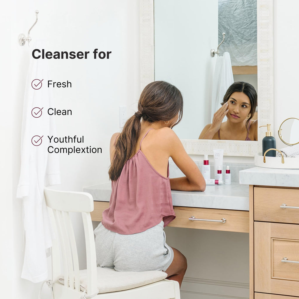 Nu Skin 180° Face Wash | Vitamin C Cleanser with Antioxidants | Hydrating Daily Cleanser – 2 Pack