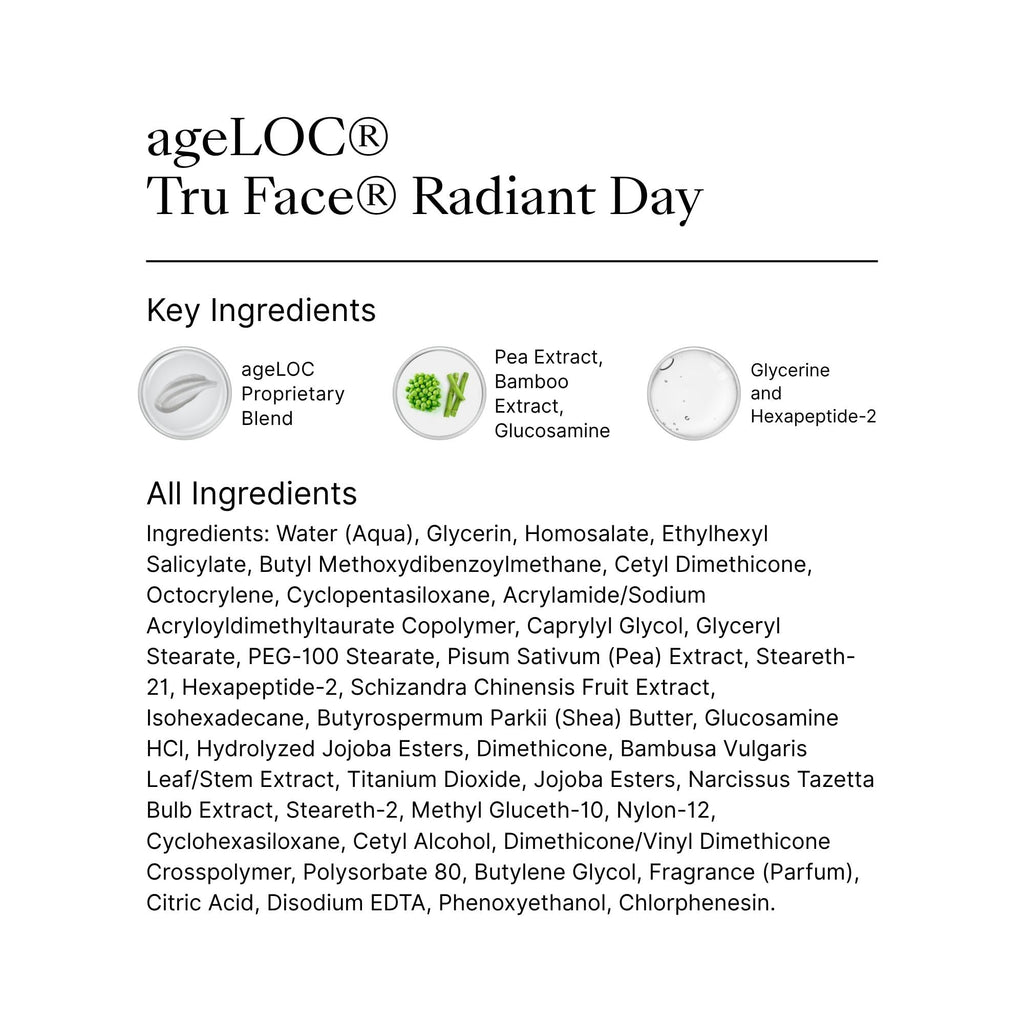 Nu Skin ageLOC Tru Face Radiant Day SPF 22 Moisturizer — Lightweight Hydration for Smoother Skin | 1.0 fl oz