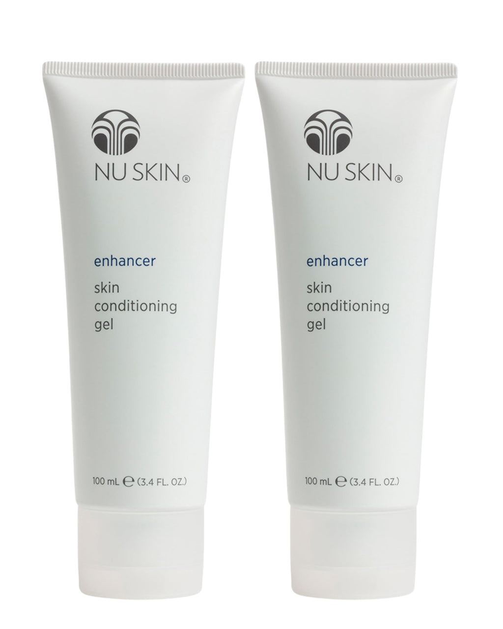 Nu Skin Enhancer Skin Conditioning Gel | Aloe Vera Hydration & Soothing Comfort | Lightweight Moisturizer, 3.4 fl oz, 2-Pack