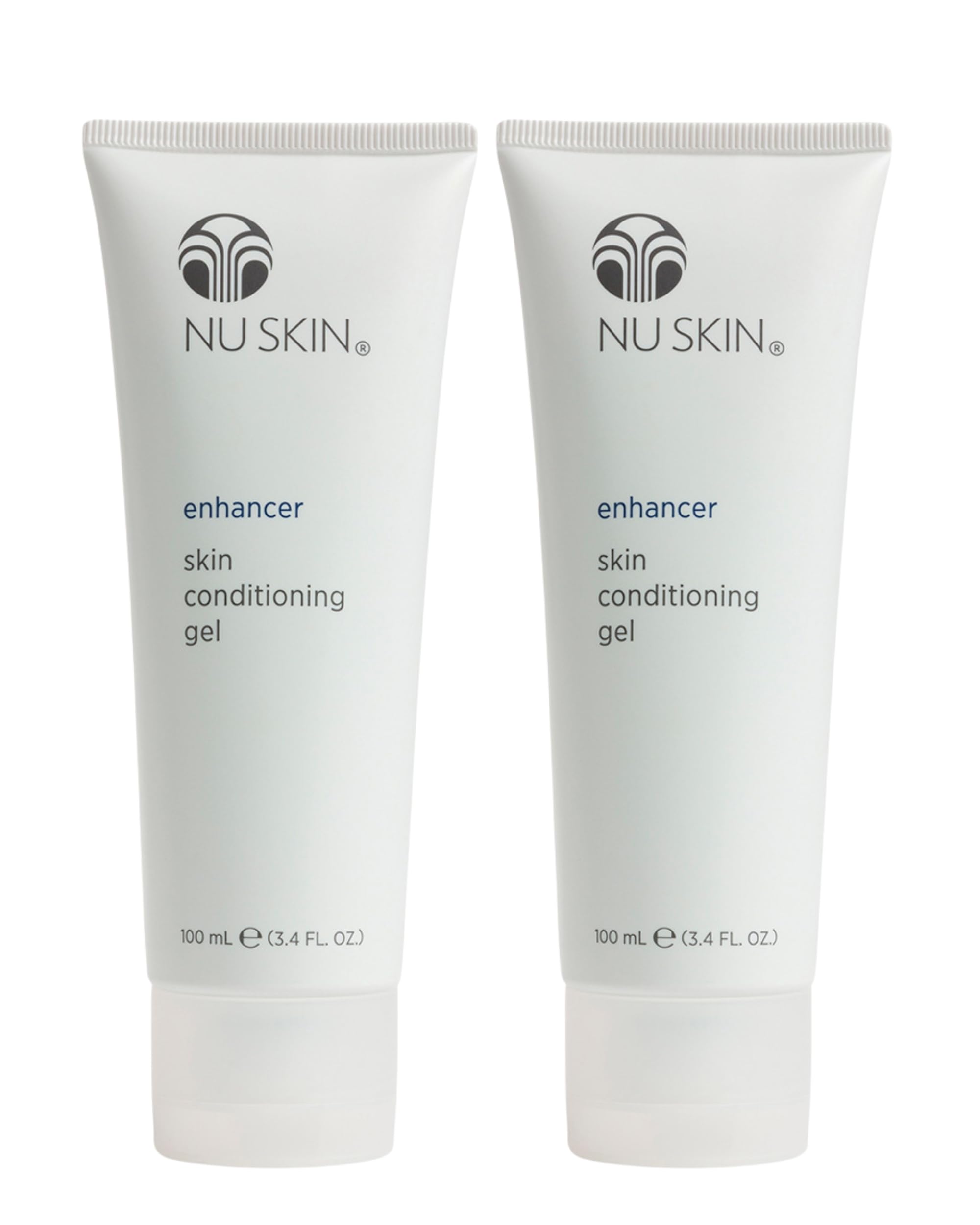 Nu Skin Enhancer Skin Conditioning Gel | Aloe Vera Hydration & Soothing Comfort | Lightweight Moisturizer, 3.4 fl oz, 2-Pack