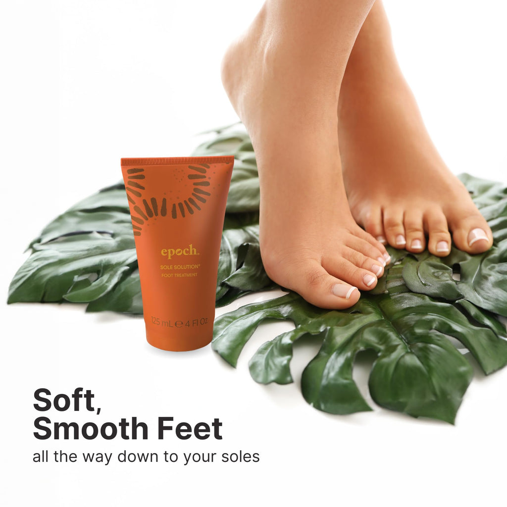 Nu Skin Epoch Sole Solution Foot Treatment | Intensive Moisturizing Cream for Dry Feet, Rough Skin & Cracked Heels | 4 oz | 2 Pack