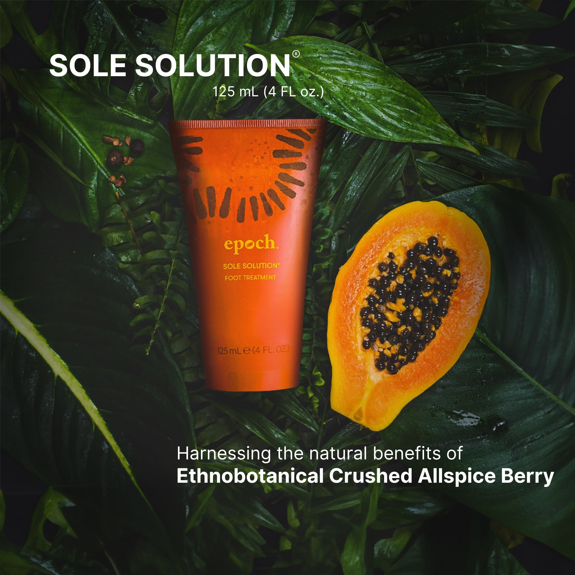 Nu Skin Epoch Sole Solution Foot Treatment | Intensive Moisturizing Cream for Dry Feet, Rough Skin & Cracked Heels | 4 oz | 2 Pack