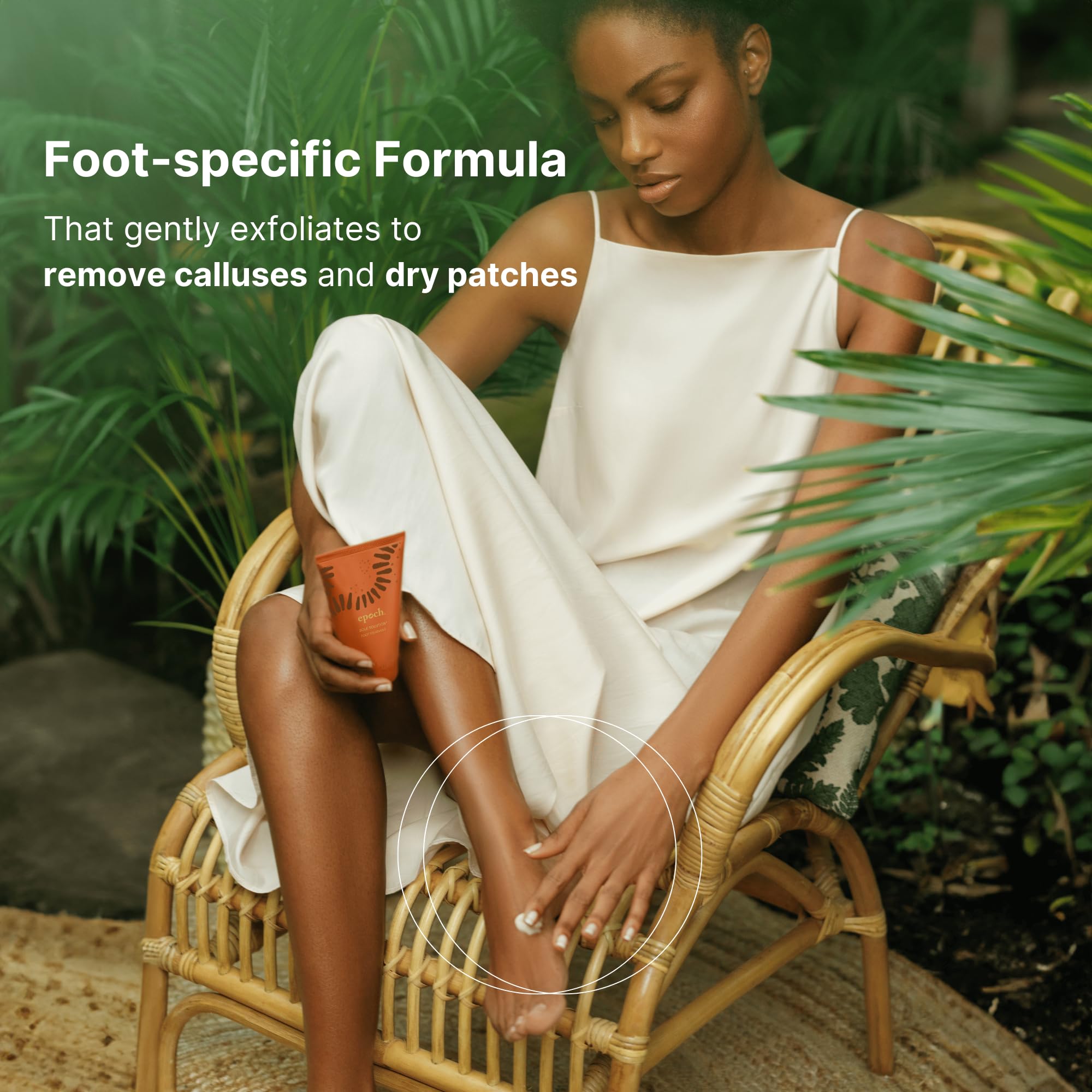 Nu Skin Epoch Sole Solution Foot Treatment | Intensive Moisturizing Cream for Dry Feet, Rough Skin & Cracked Heels | 4 oz | 2 Pack